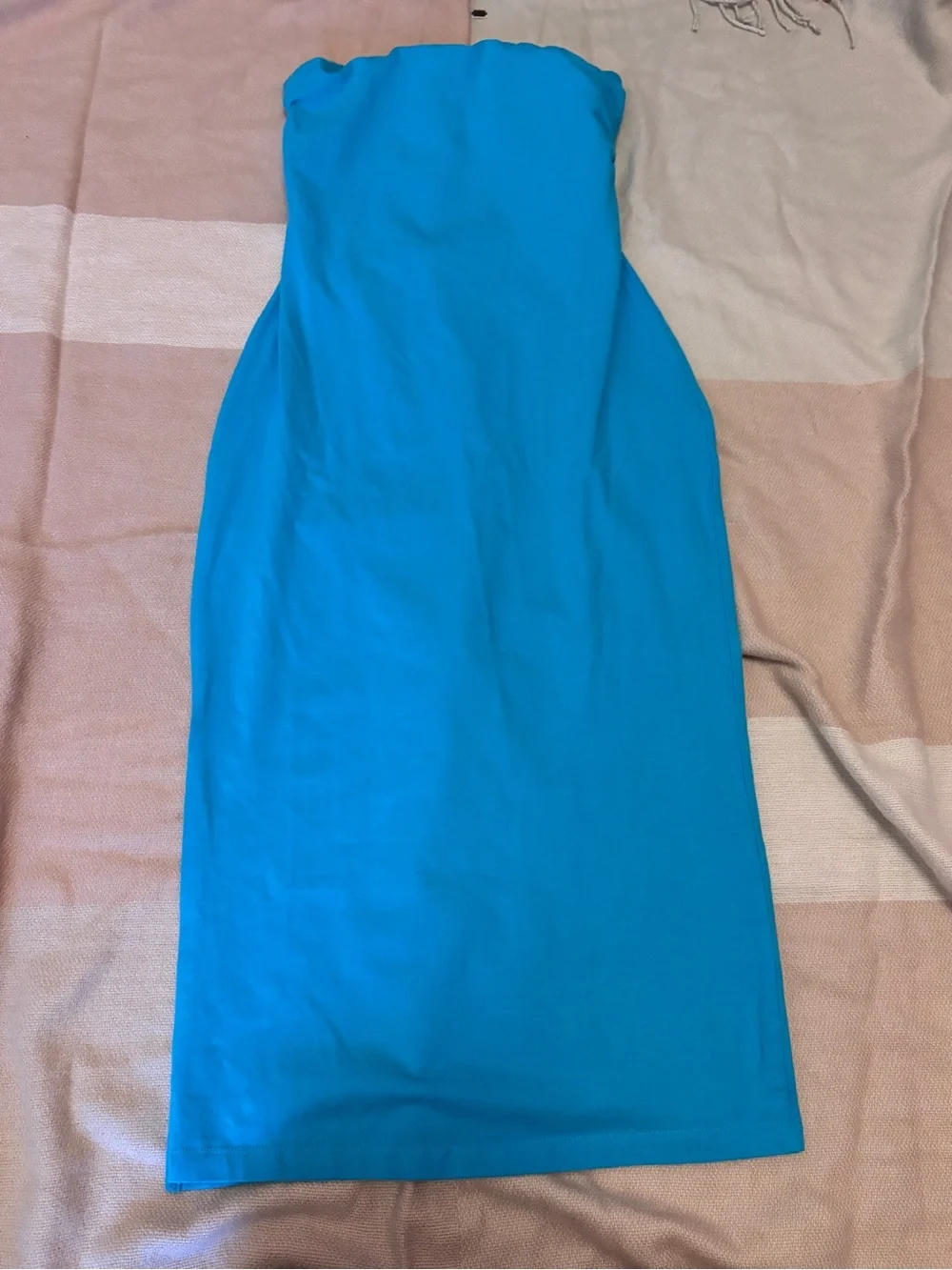 Strapless Turquoise Blue Lascana Dress
